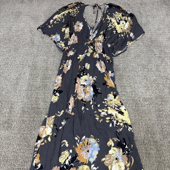 Love Stitch Dress Multicolored Floral Short Sleeve Women’s Size Medium/Large - Picture 5 of 11